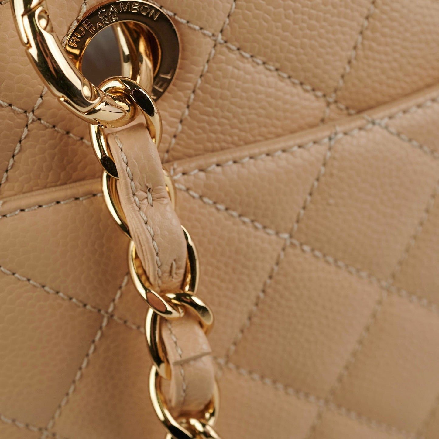 Chanel GST Grand Shopping Tote Beige Clair Caviar