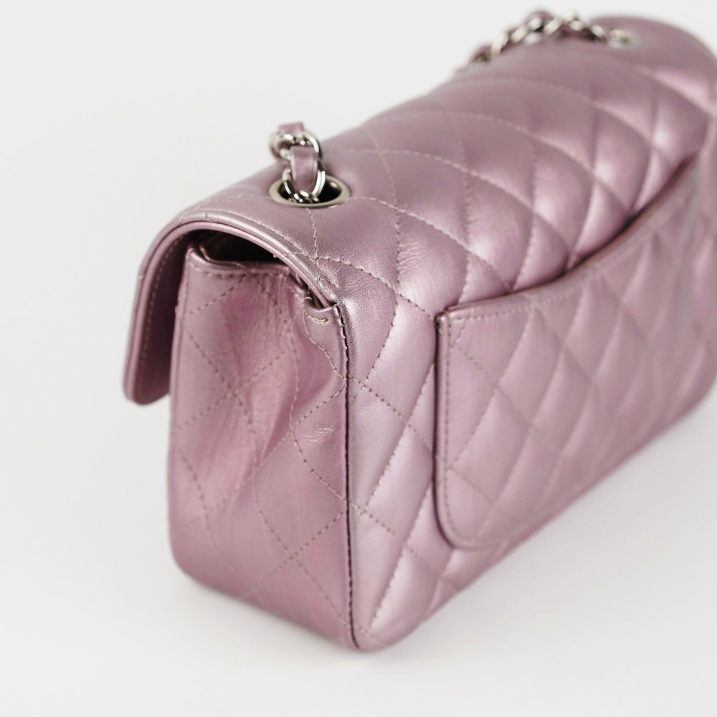 Chanel Mini Rectangular Iridescent Purple
