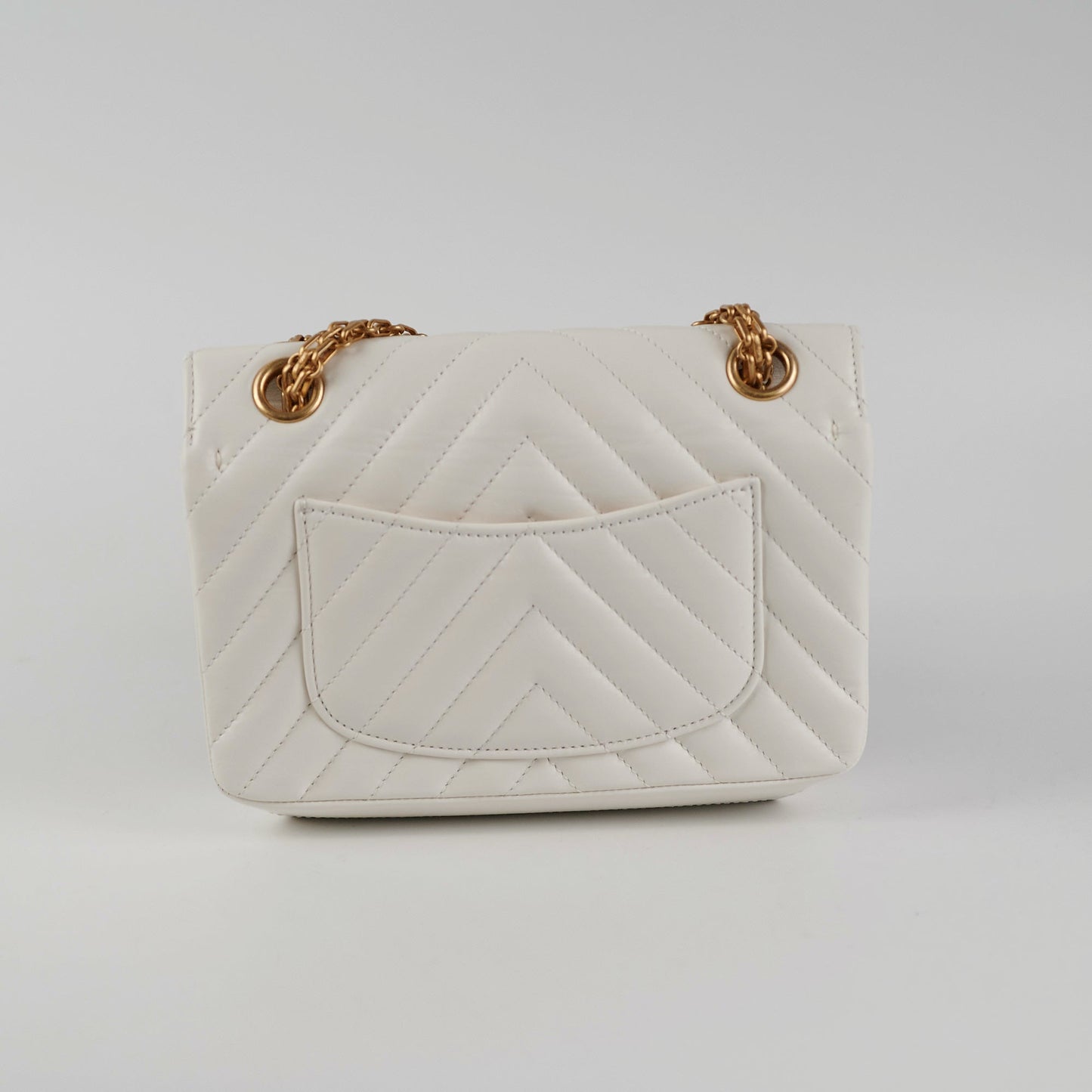 Chanel chevron Reissue Mini White