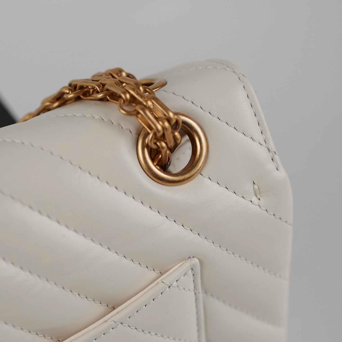 Chanel chevron Reissue Mini White