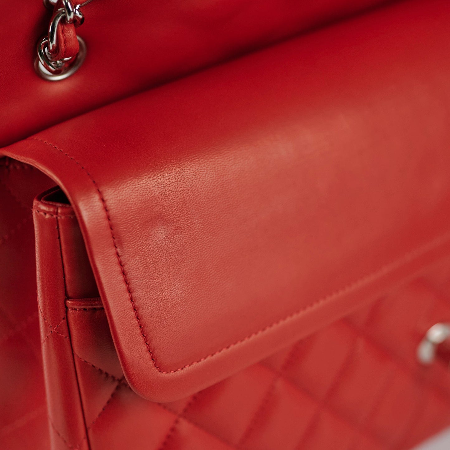 Chanel Jumbo Double Flap Red