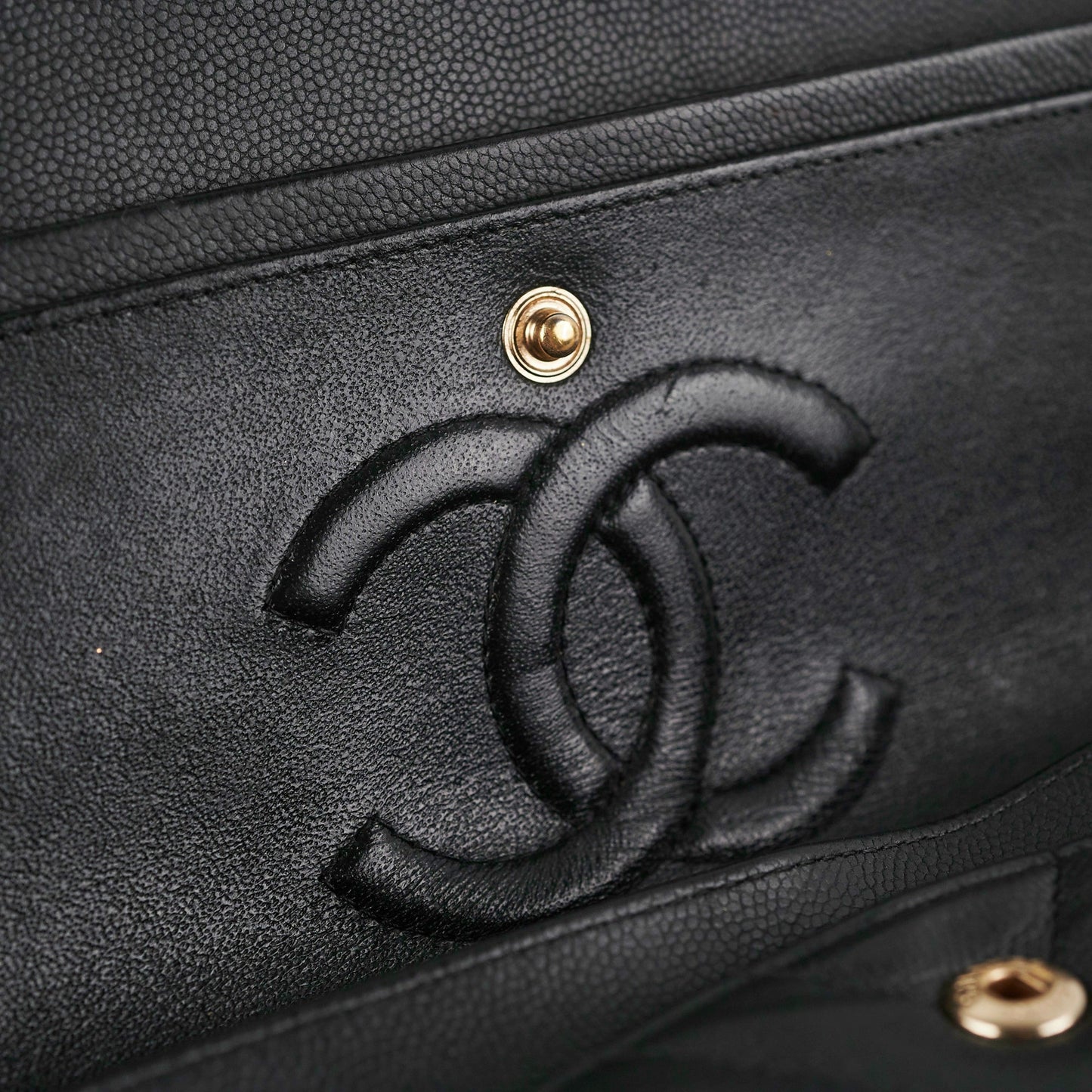 Chanel Chevron Classic Medium/Large Black