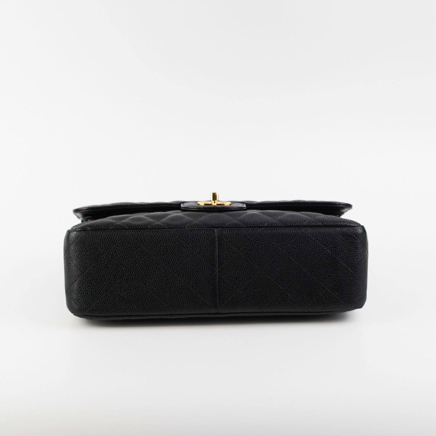 Chanel Guillted Jumbo Double Flap Black