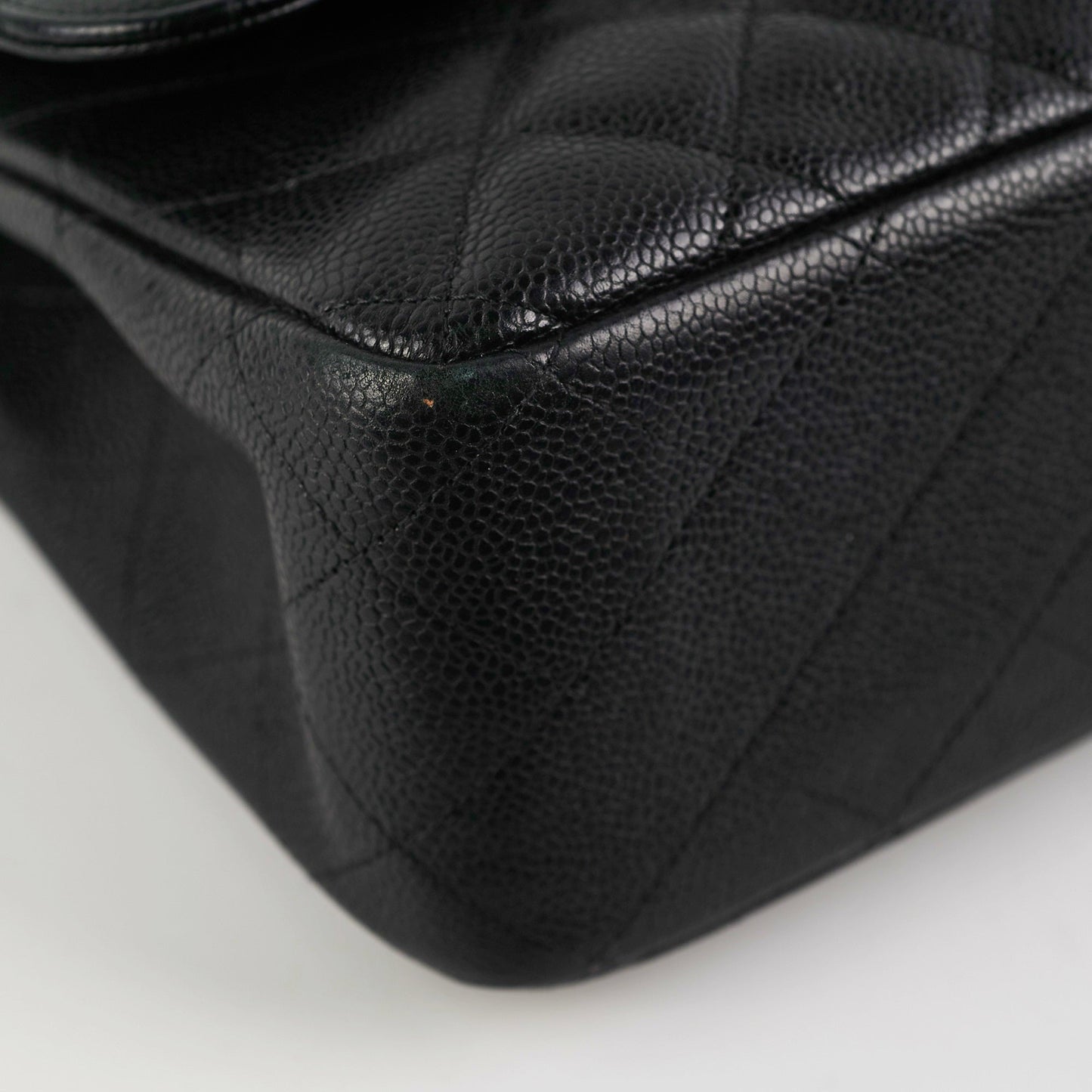Chanel Guillted Jumbo Double Flap Black