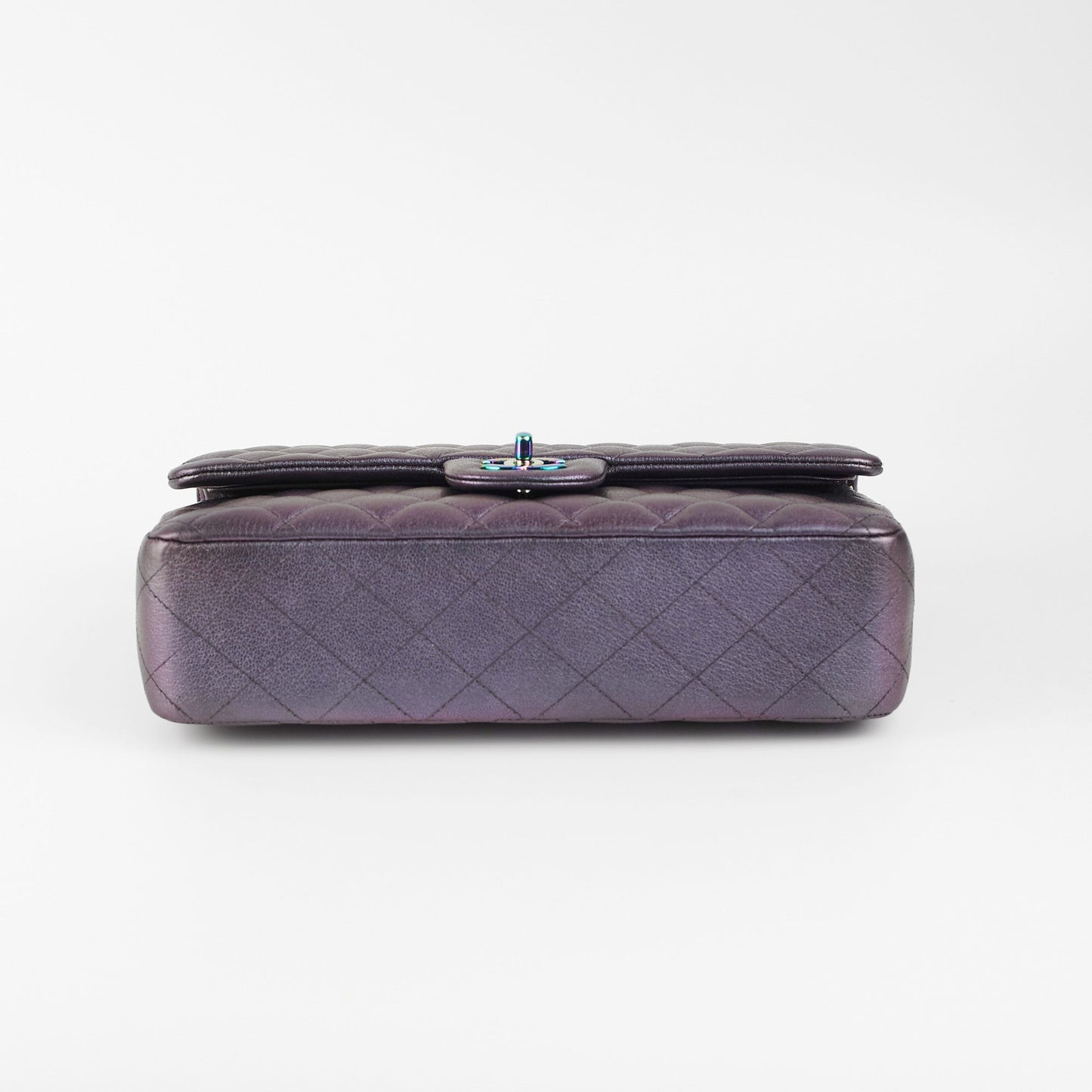 Chanel 16C Classic Flap Medium/Large Iridescent Mermaid Purplle Bag