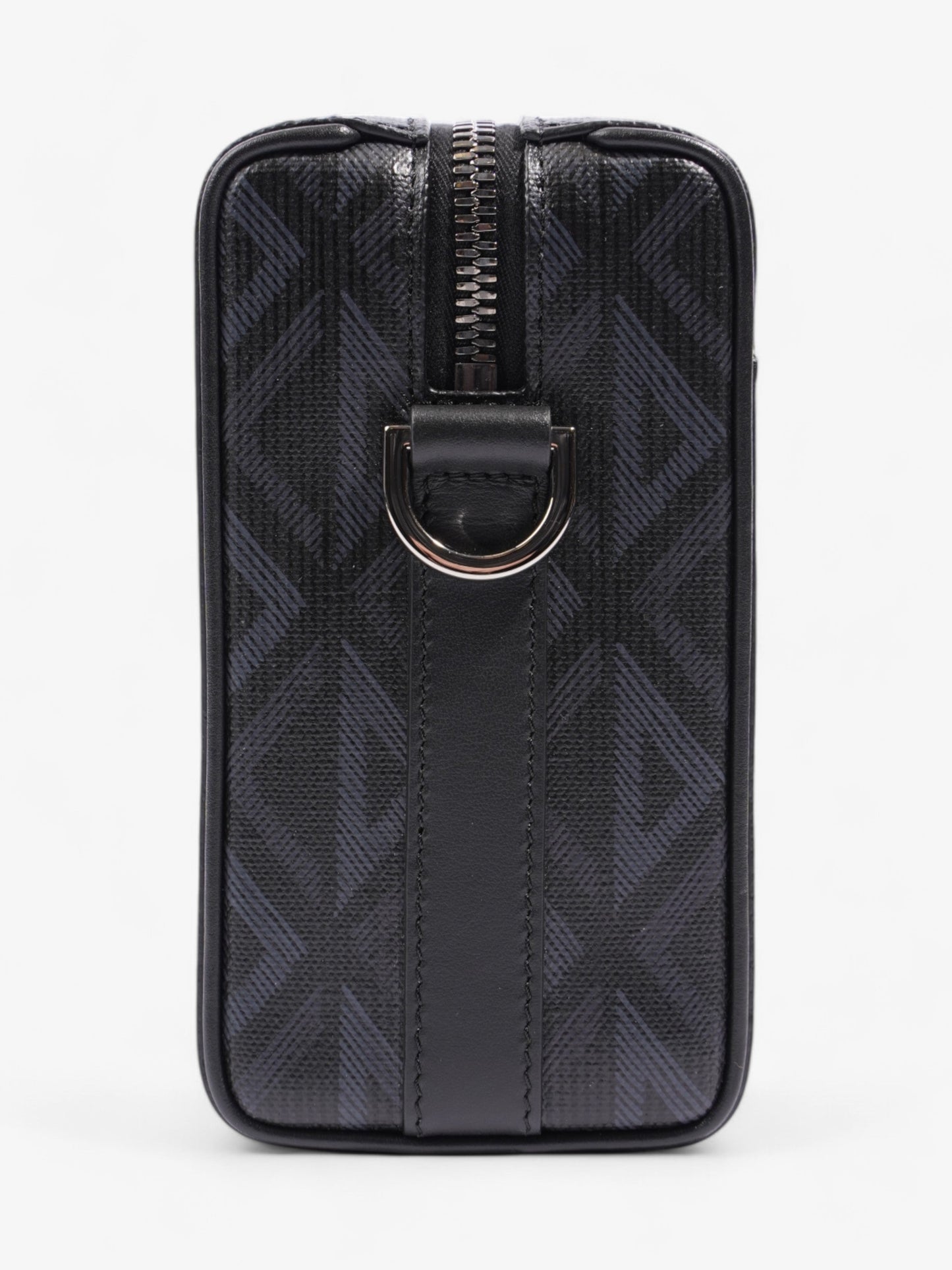 Christian Dior Lingot CD Diamond Bag Black / Navy Blue Canvas