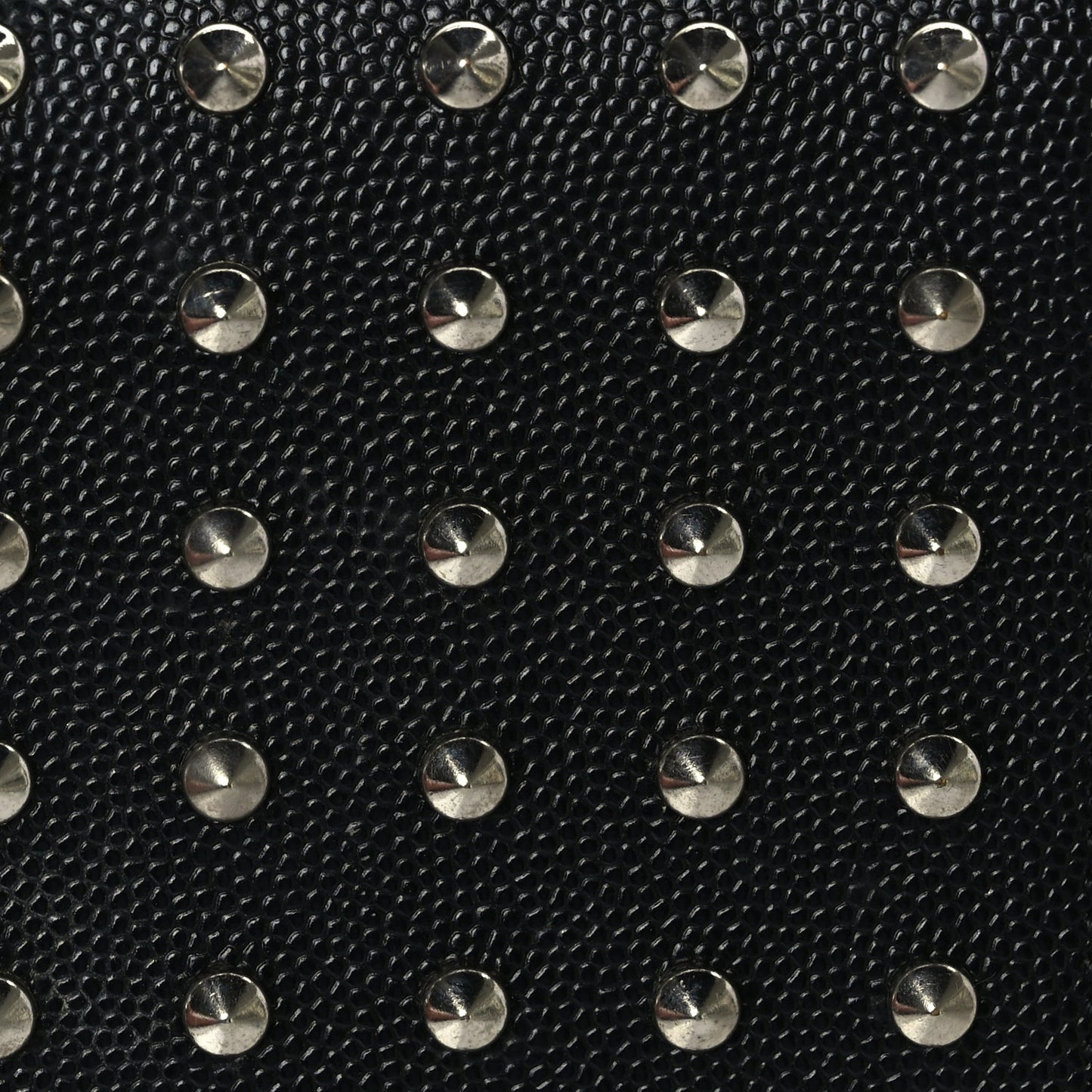 Saint Laurent Grain De Poudre Studded Small Classic Monogram Kate Satchel