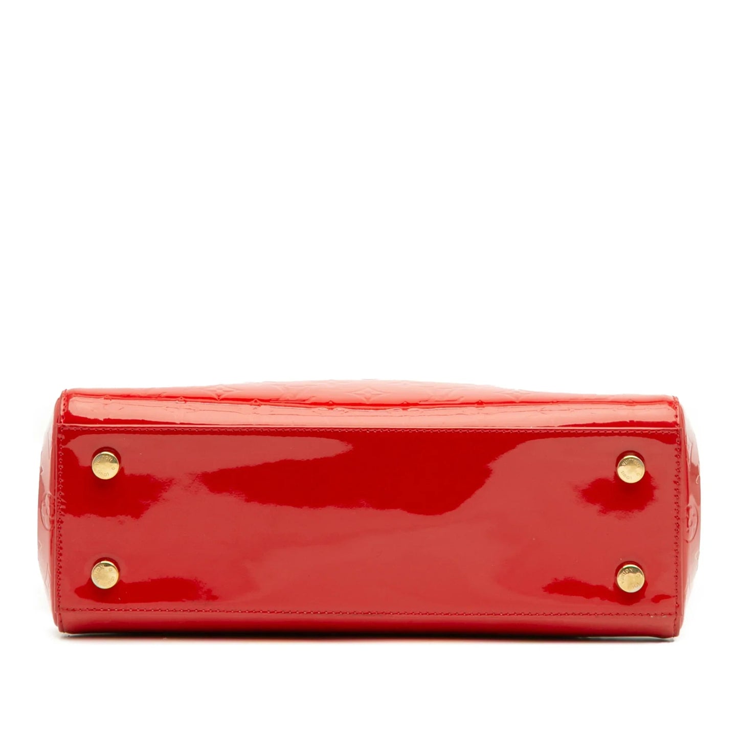 Red Louis Vuitton Monogram Vernis Brea MM Satchel