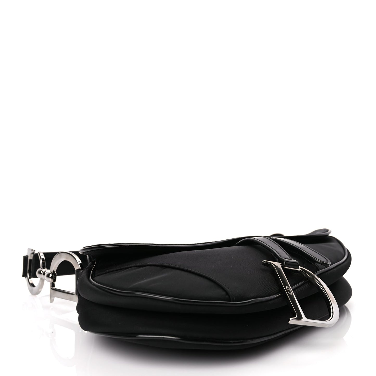Christian Dior Nylon Saddle Bag Black
