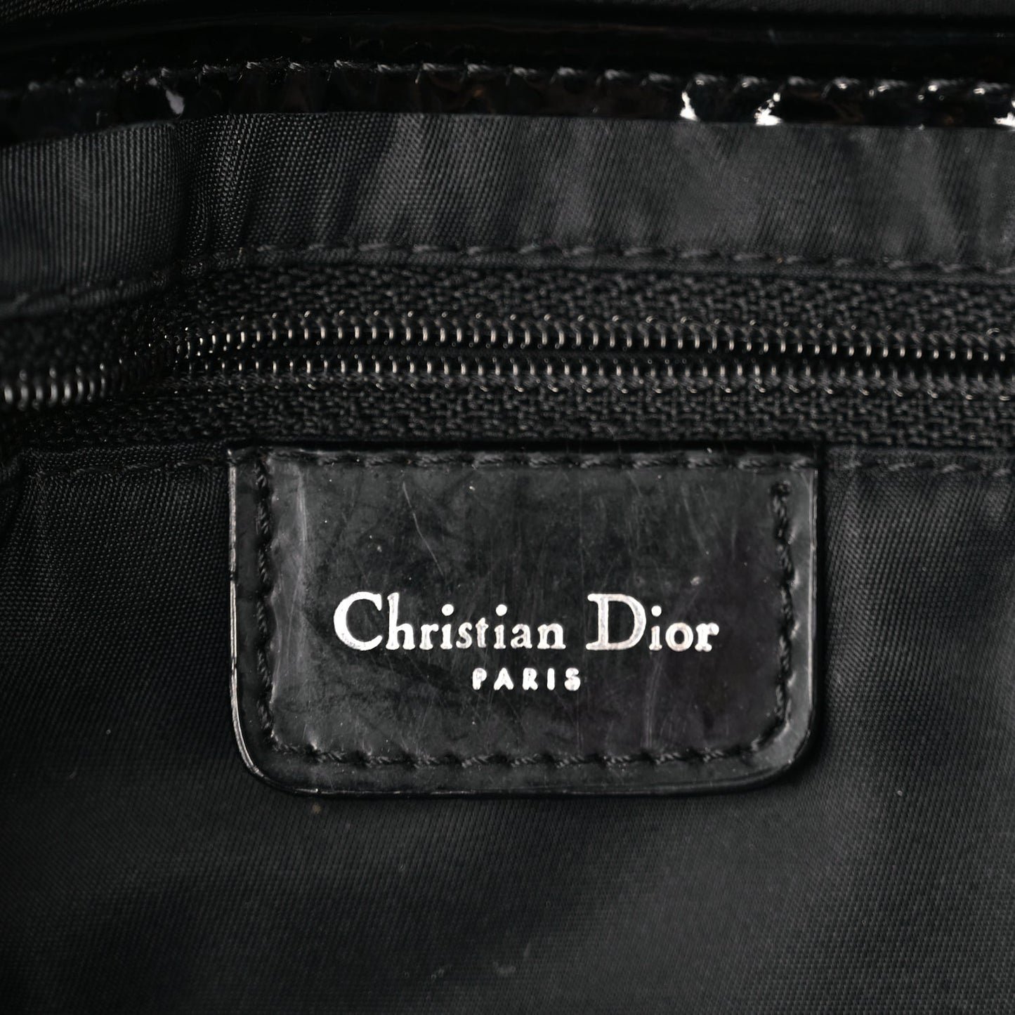 Christian Dior Nylon Saddle Bag Black