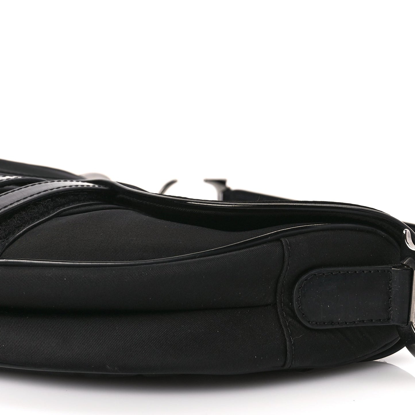 Christian Dior Nylon Saddle Bag Black