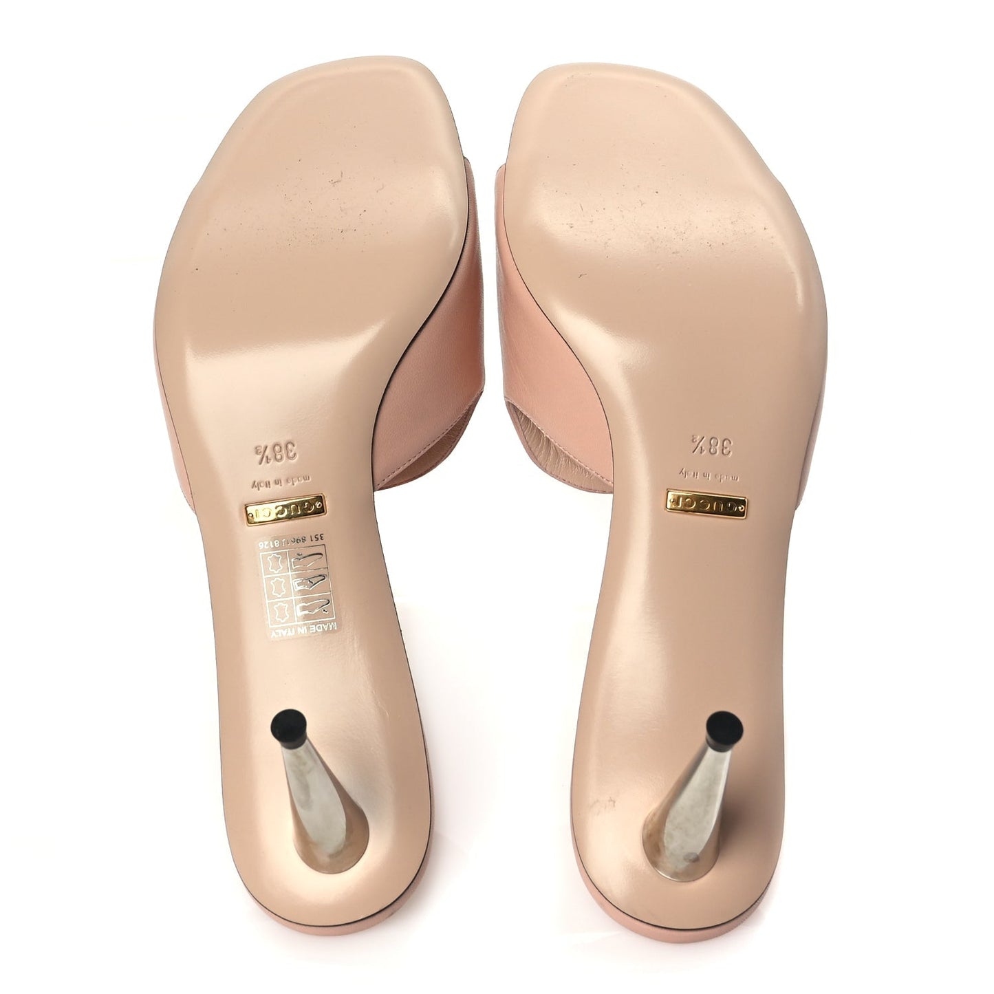 Gucci Malaga Kid Blondie 65mm Slide Sandals 38.5 Perfect Pink