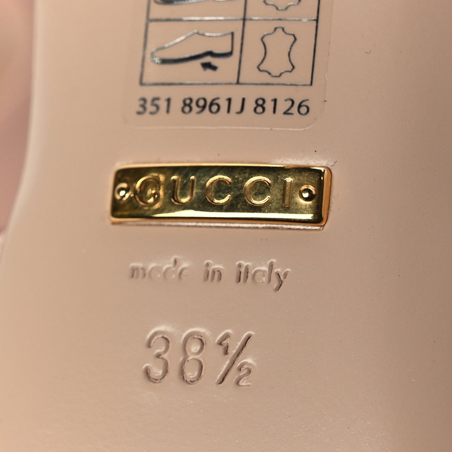Gucci Malaga Kid Blondie 65mm Slide Sandals 38.5 Perfect Pink