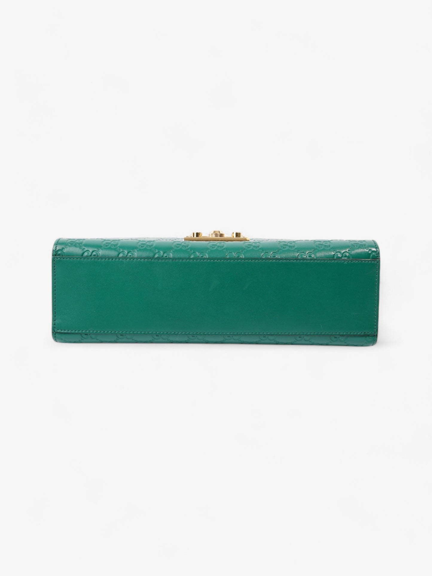Gucci Padlock Emerald Calfskin Leather Medium