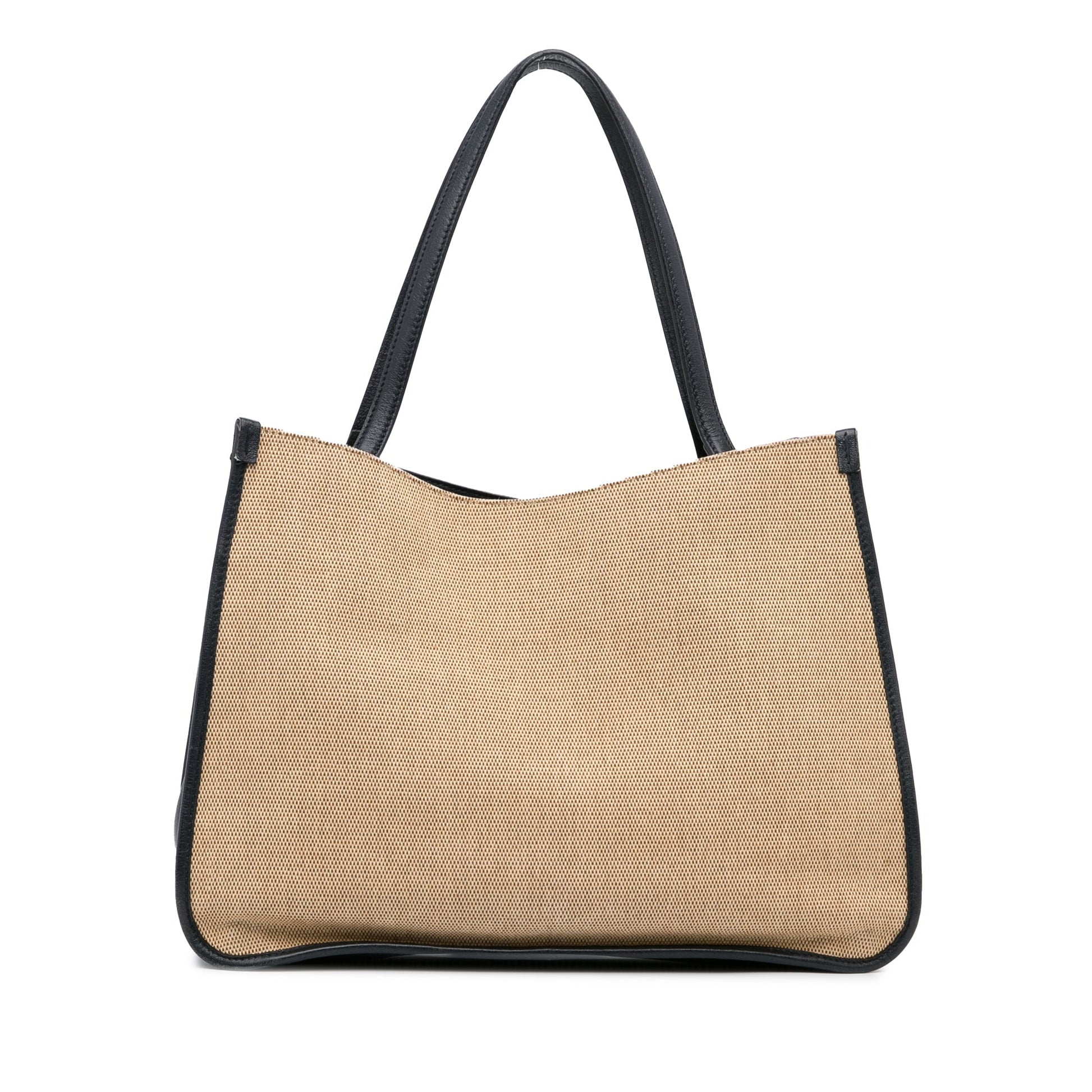 Gucci Horsebit Brown Leather Canvas Tote Style 4