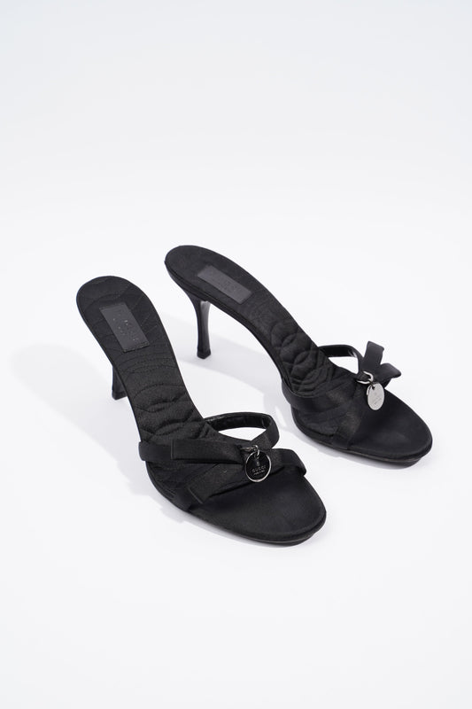 Gucci Velvet Strap Black Velvet EU 39 UK 6