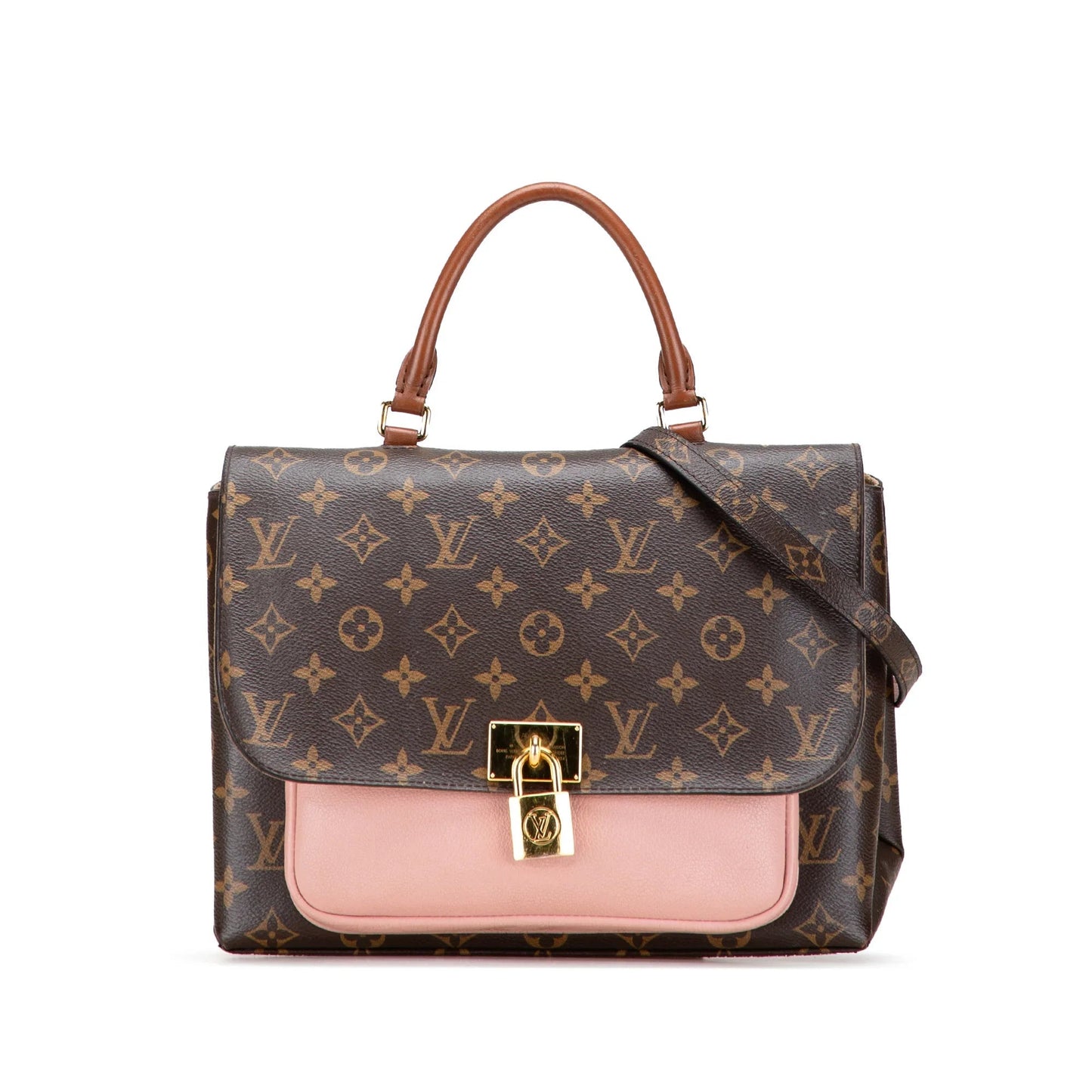 Brown Louis Vuitton Monogram Marignan Satchel