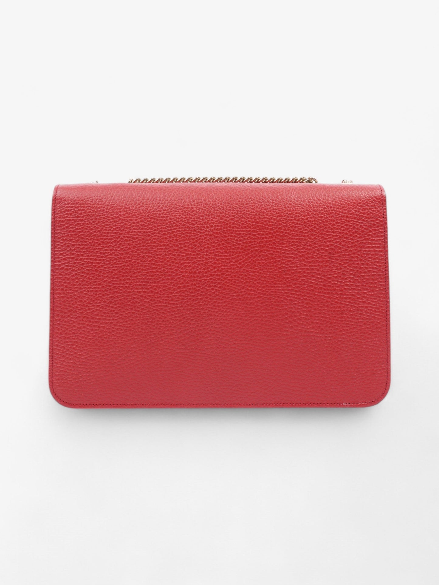 Gucci Dollar Interlocking G Red Calfskin Leather Medium