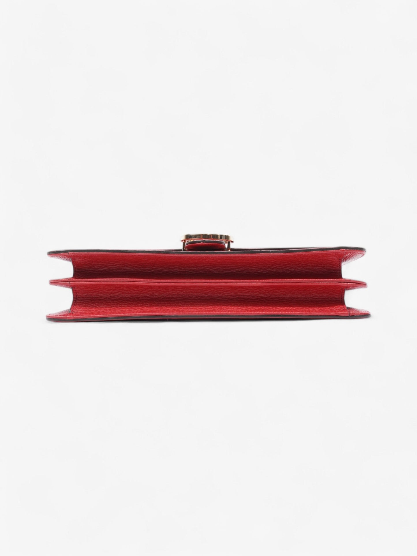 Gucci Dollar Interlocking G Red Calfskin Leather Medium