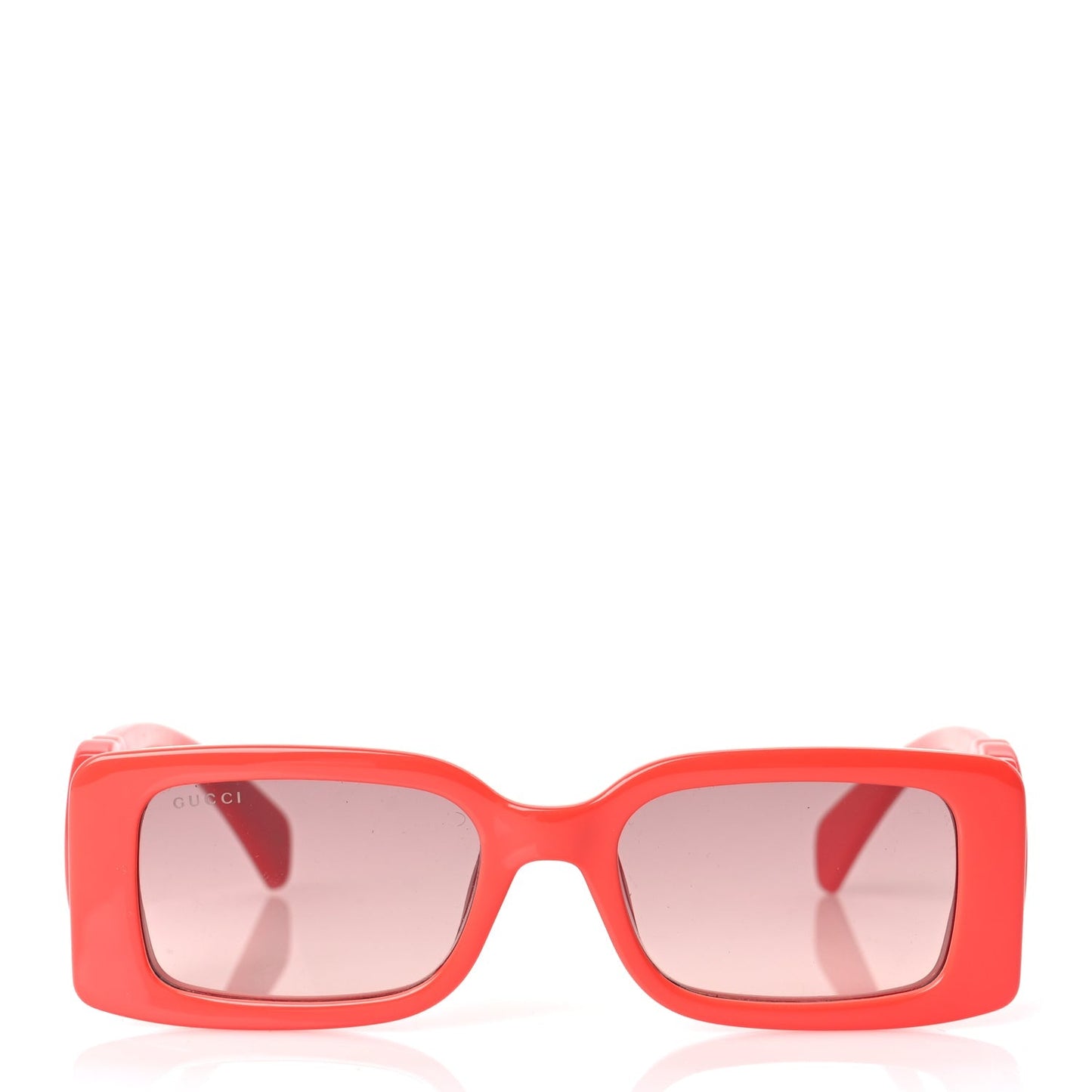 Gucci Acetate Chaise Rectangler Frame Sunglasses GG1325S Salmon Pink