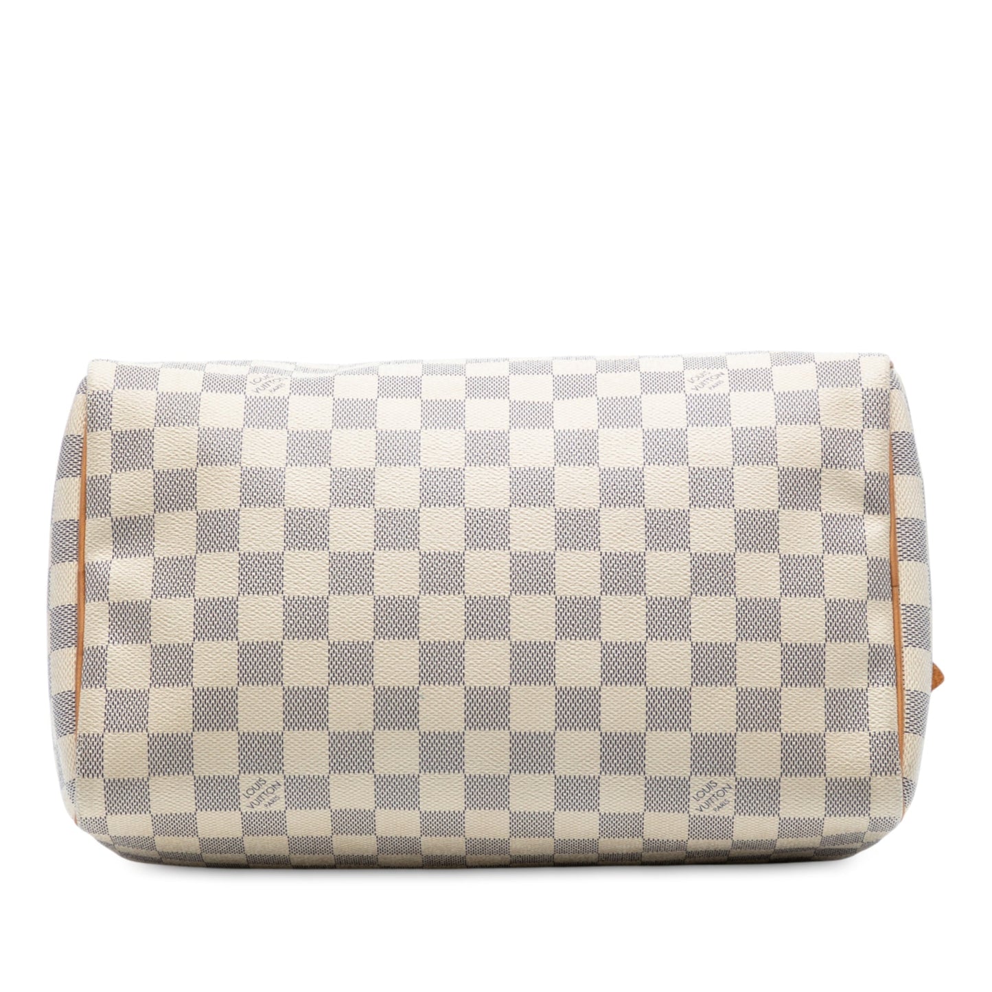 White Louis Vuitton Damier Azur Speedy 30 Boston Bag