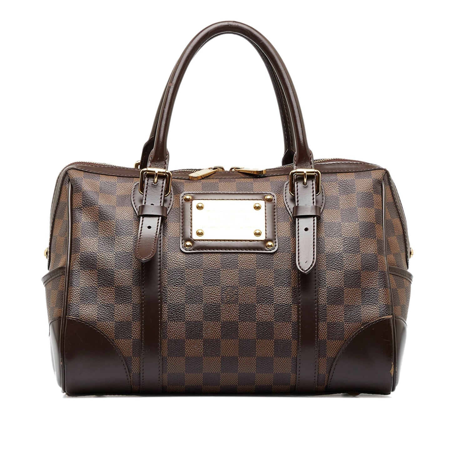 LOUIS VUITTON Damier Ebene Berkeley Handbag