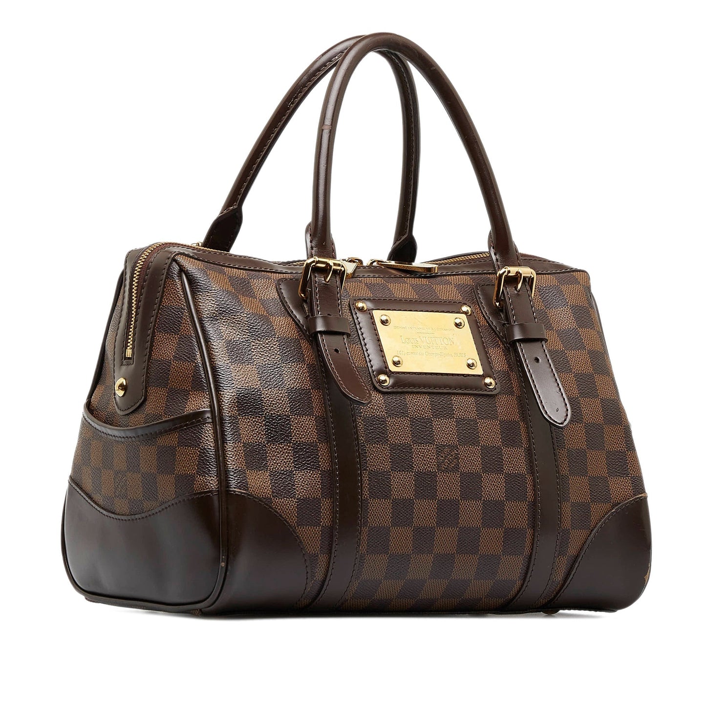 LOUIS VUITTON Damier Ebene Berkeley Handbag