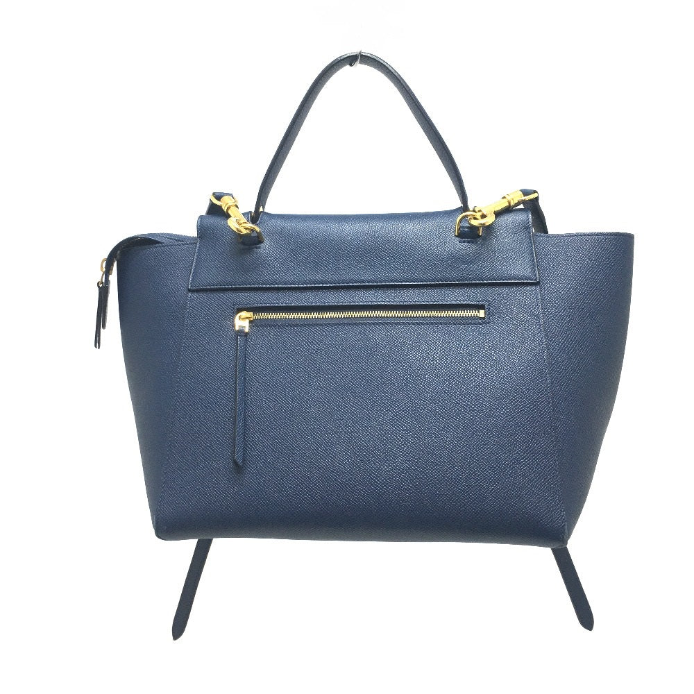 CELINE Handbag 176103ZVA.07DS Calfskin Navy flap Belt bag mini Women