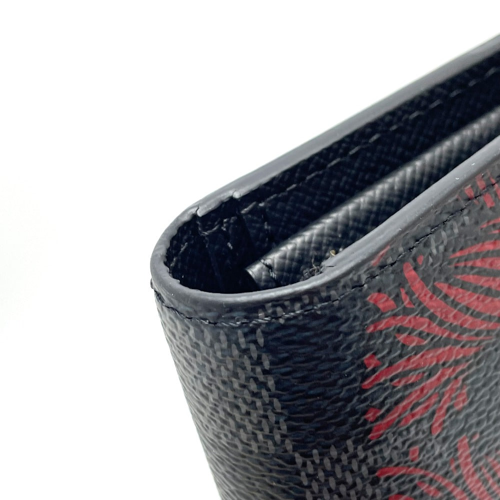 LOUIS VUITTON Long Wallet Purse N41676 Damier Grafitto Canvas Black x gray Damier Grafitte Portefeuille Brother Christopher Nemeth mens