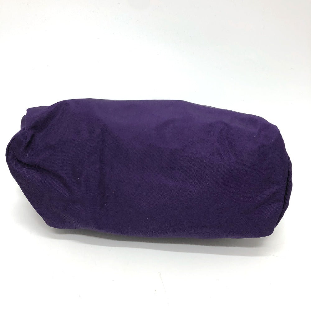 PRADA Pouch Nylon purple Triangle logo accessory case Women