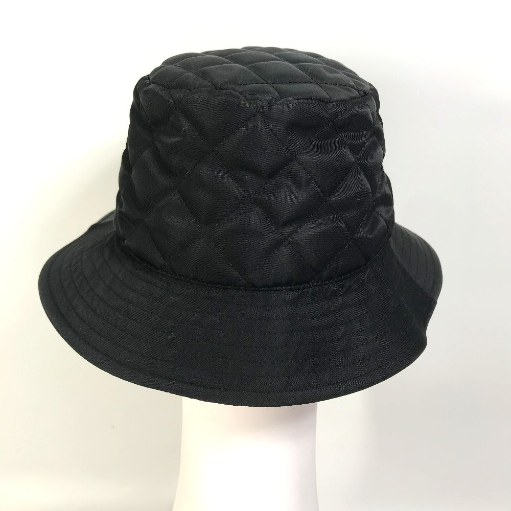 CELINE hat  2AUB0930C Nylon black logo quilting Women S/57