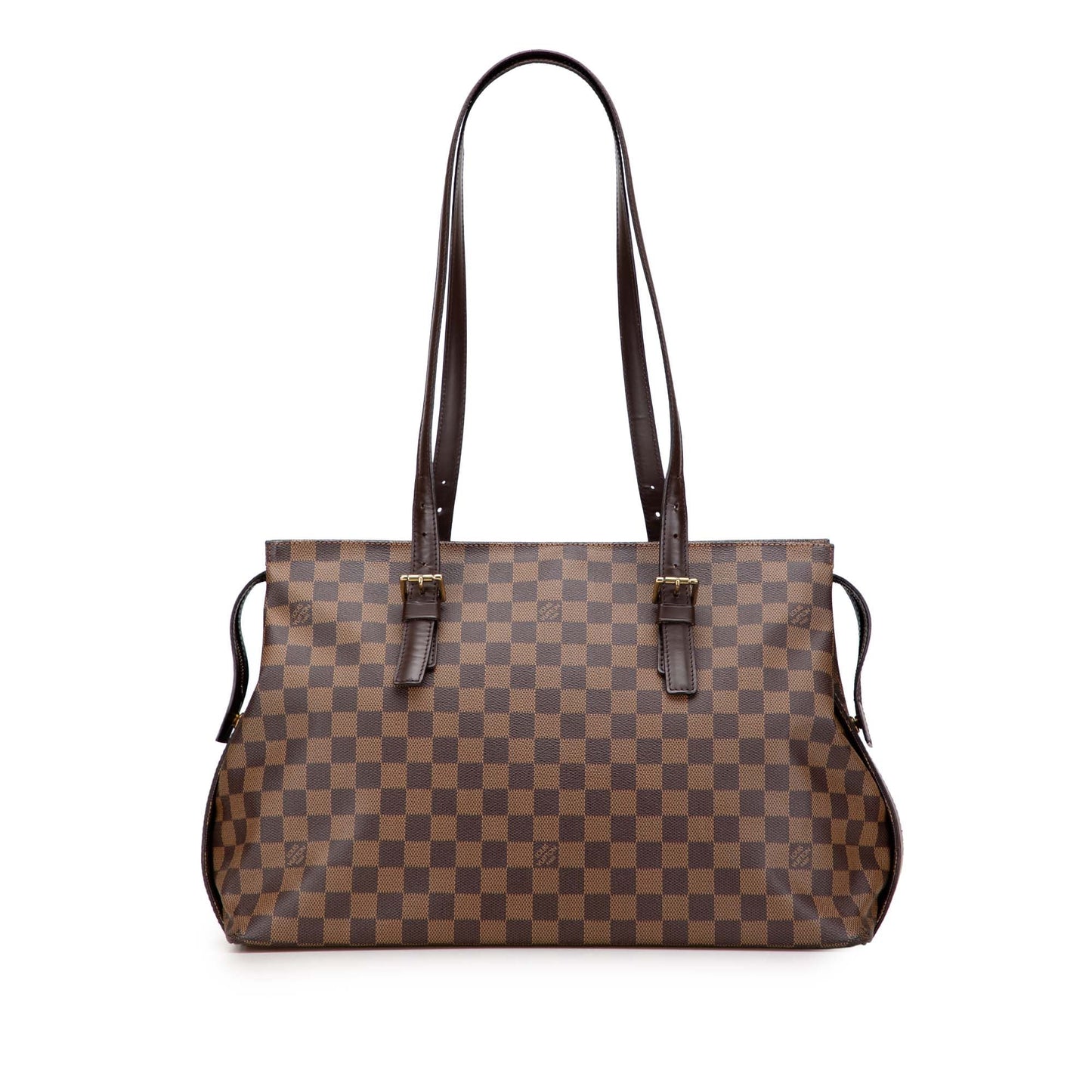 Brown Louis Vuitton Damier Ebene Chelsea Shoulder Bag
