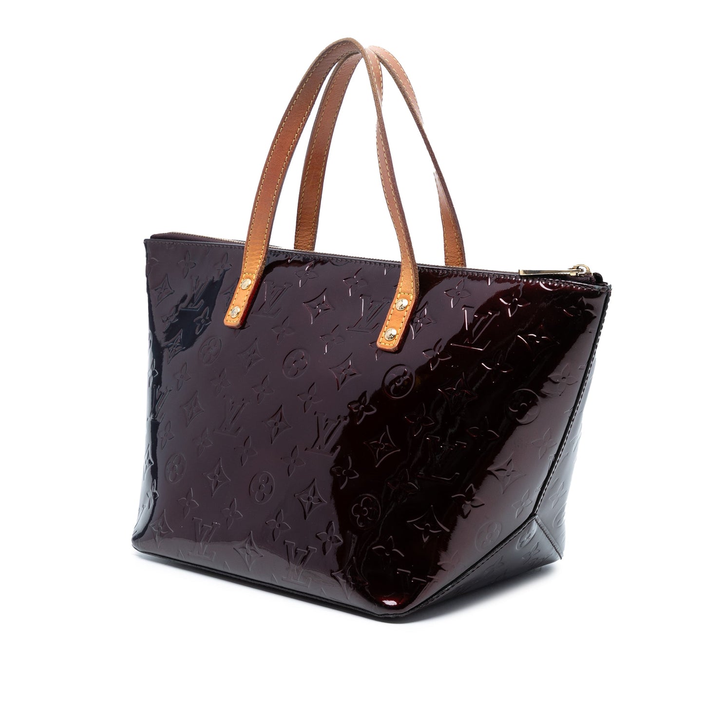 Dark Purple Louis Vuitton Monogram Vernis Bellevue PM Handbag