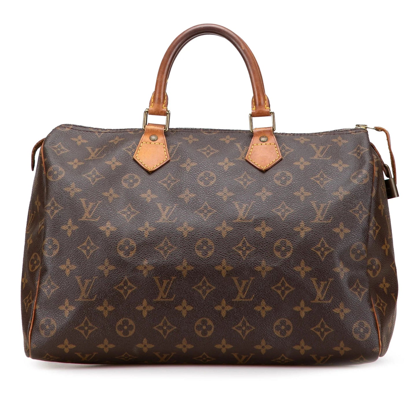 Brown Louis Vuitton Monogram Speedy 35 Boston Bag