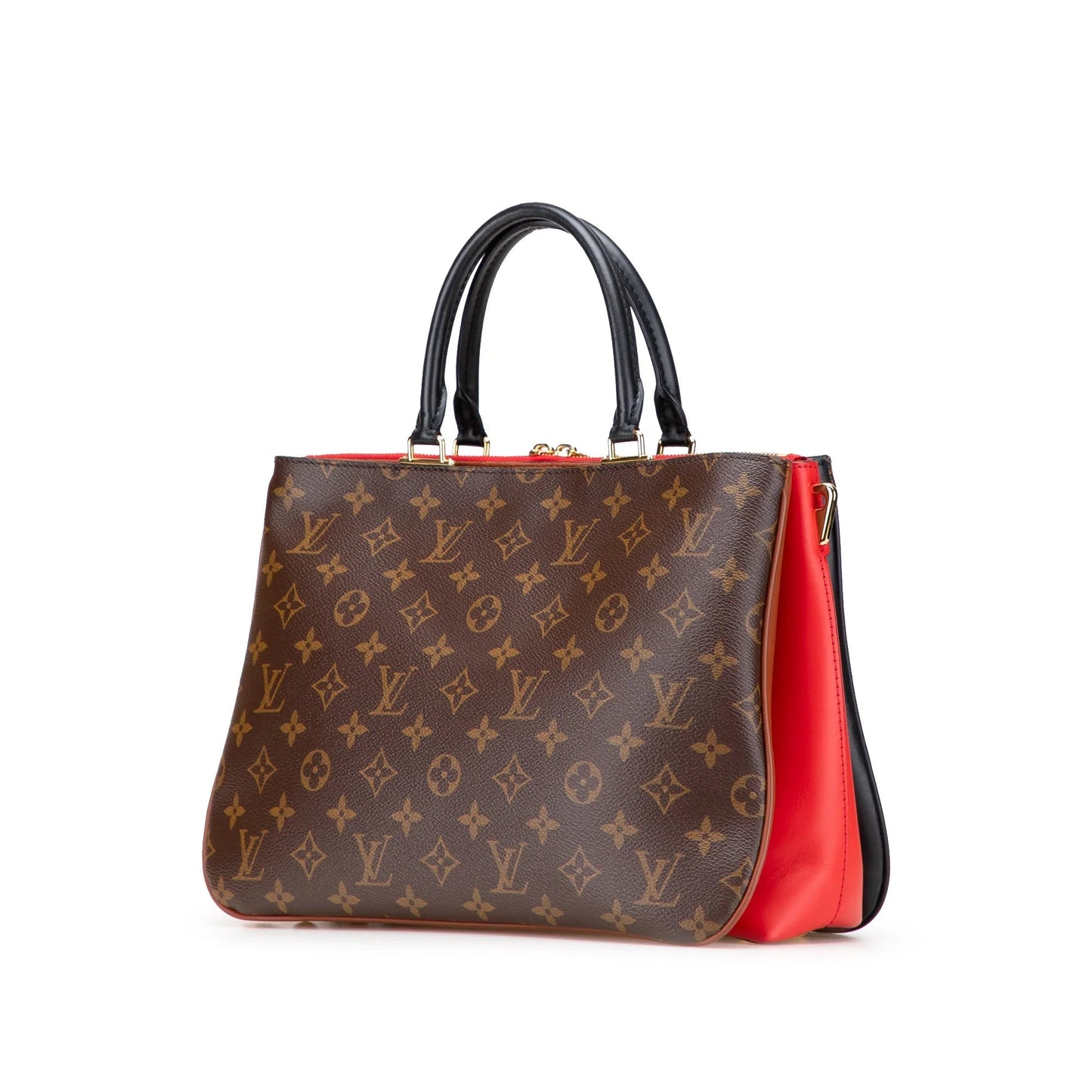 Brown Louis Vuitton Monogram Millefeuille Satchel