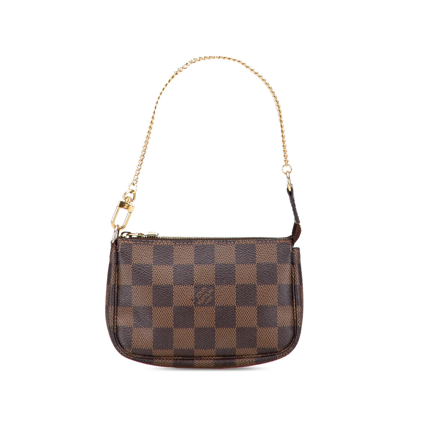 Brown Louis Vuitton Damier Ebene Mini Pochette Accessoires Handbag