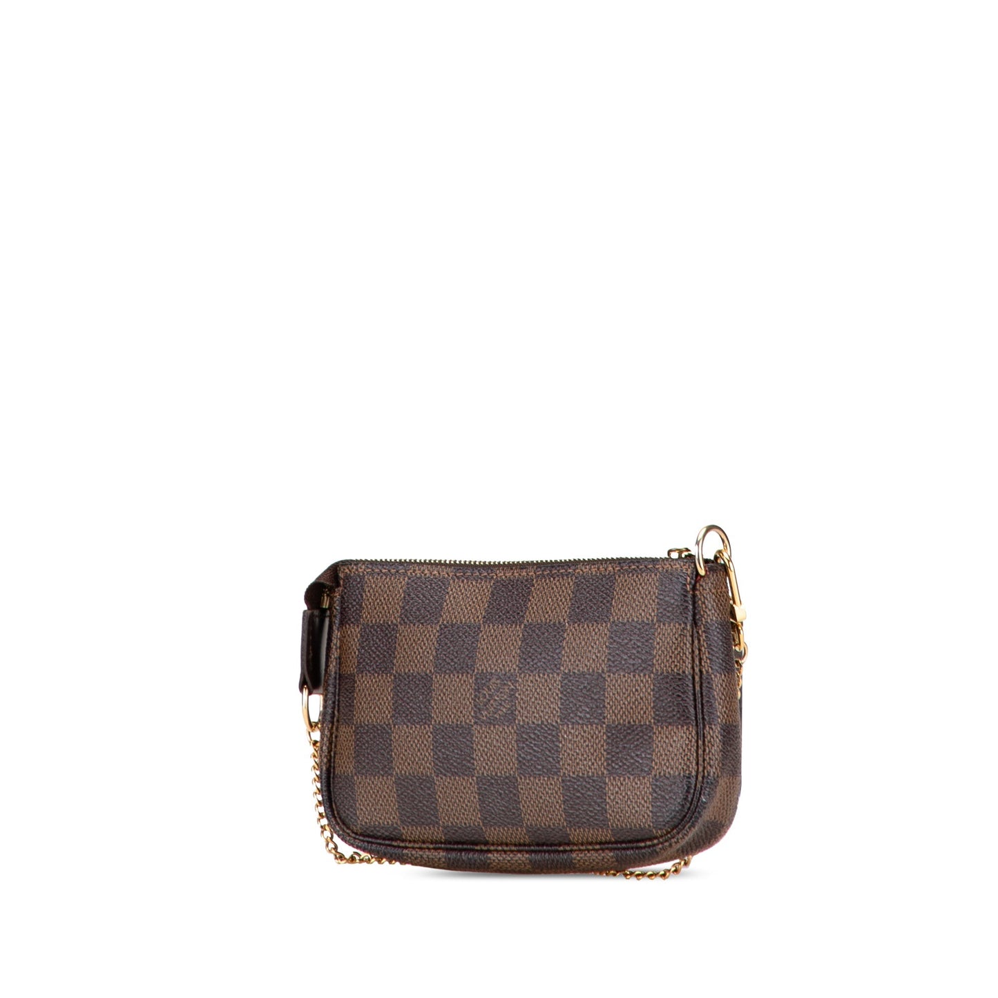 Brown Louis Vuitton Damier Ebene Mini Pochette Accessoires Handbag