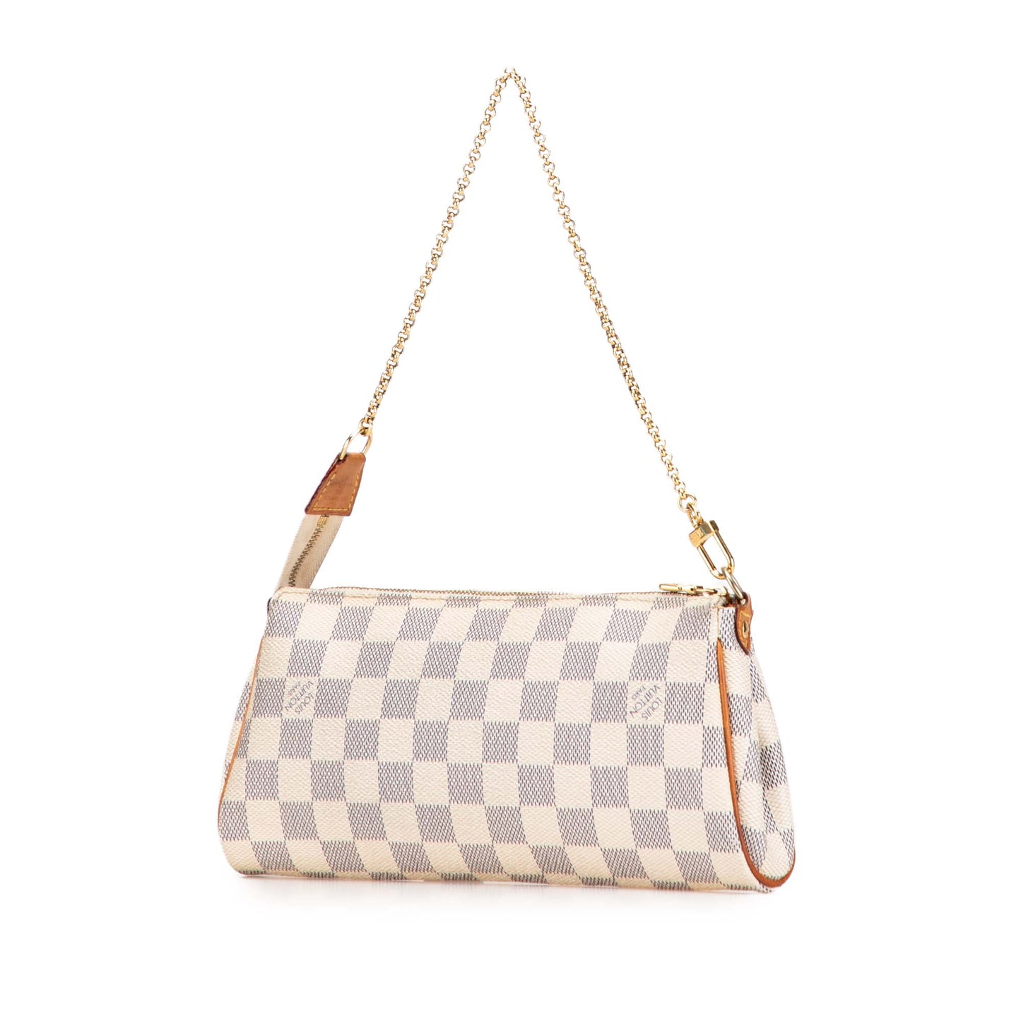 White Louis Vuitton Damier Azur Eva Satchel