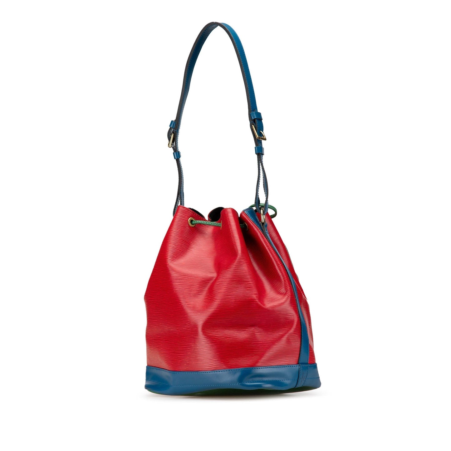 Red Louis Vuitton Epi Tricolor Noe GM Bucket Bag