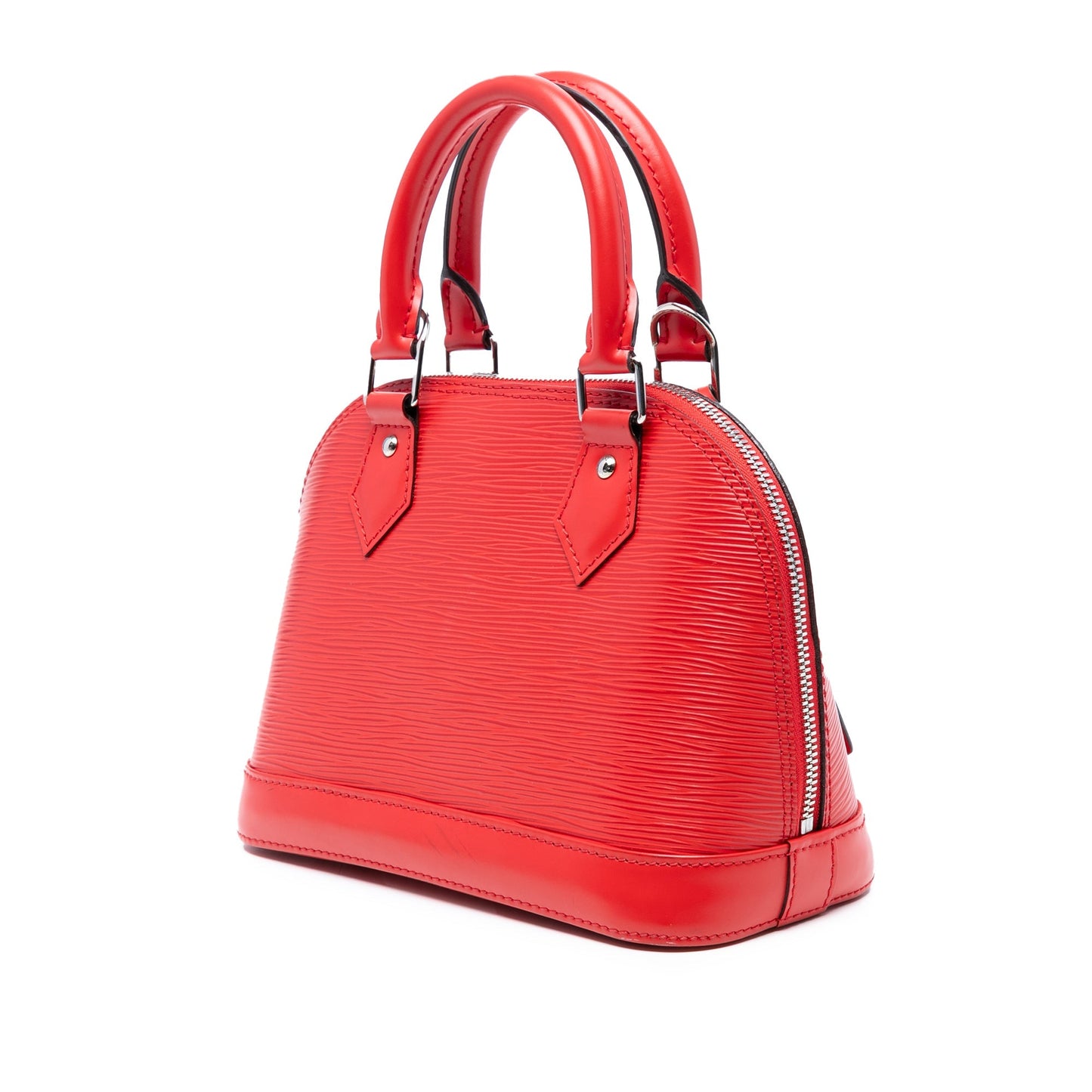 Red Louis Vuitton Epi Alma BB Satchel