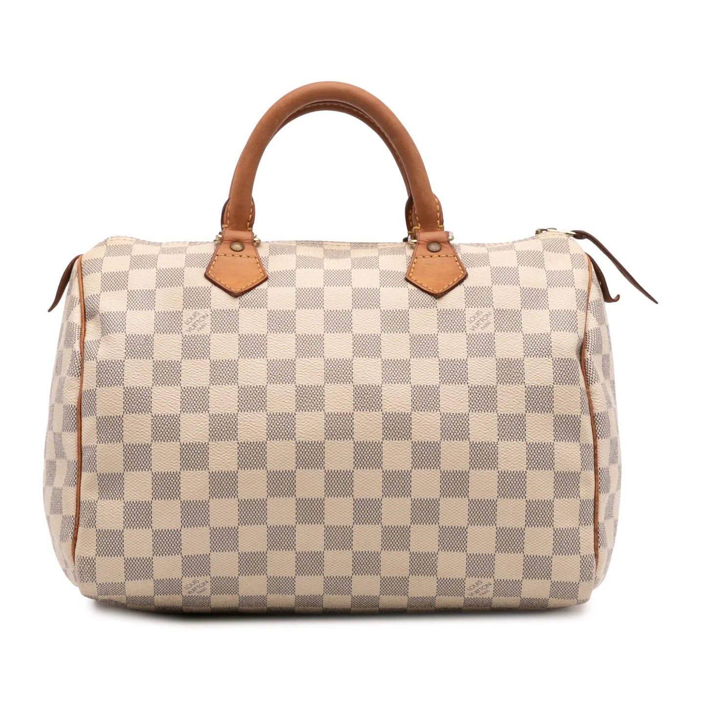 White Louis Vuitton Damier Azur Speedy 30 Boston Bag