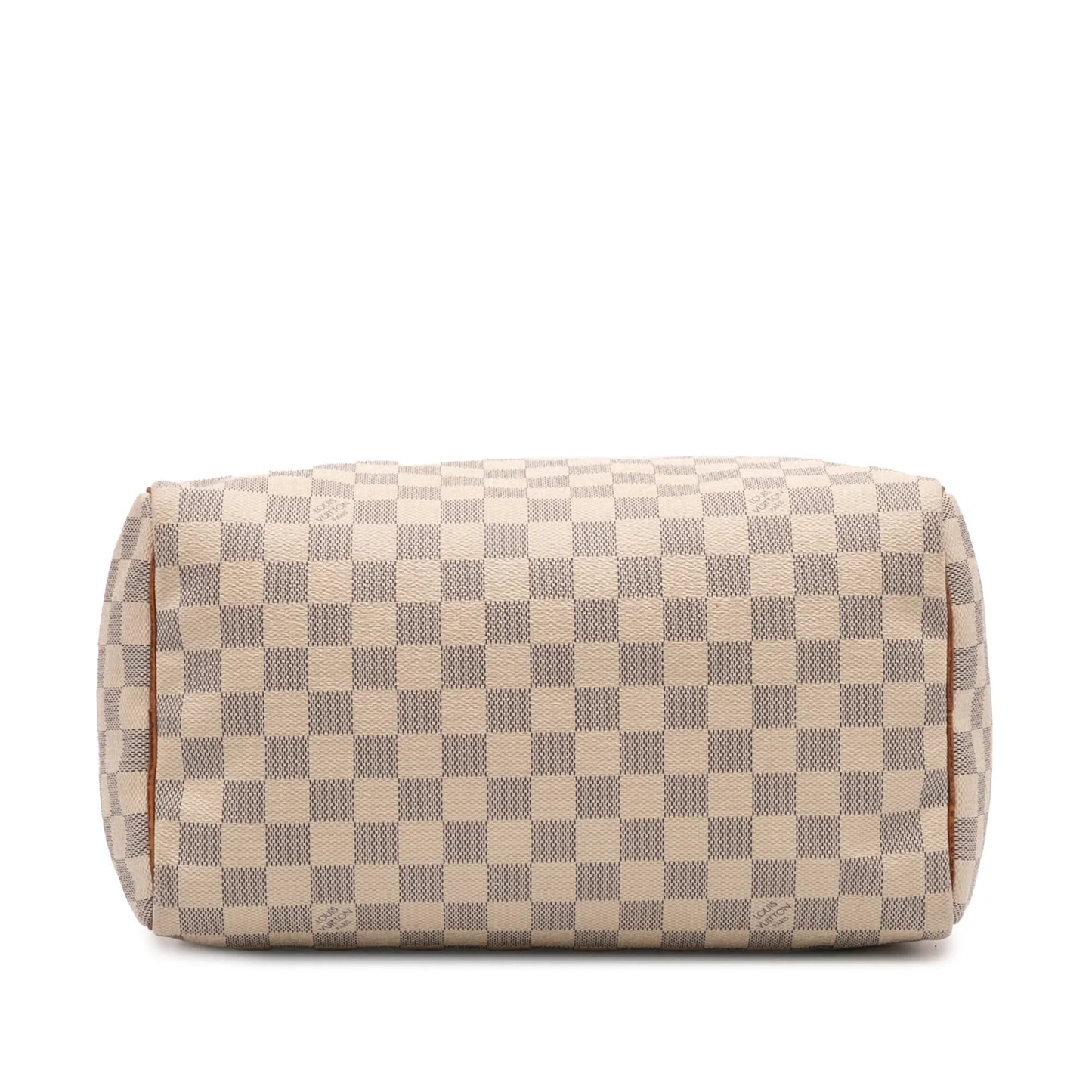 White Louis Vuitton Damier Azur Speedy 30 Boston Bag