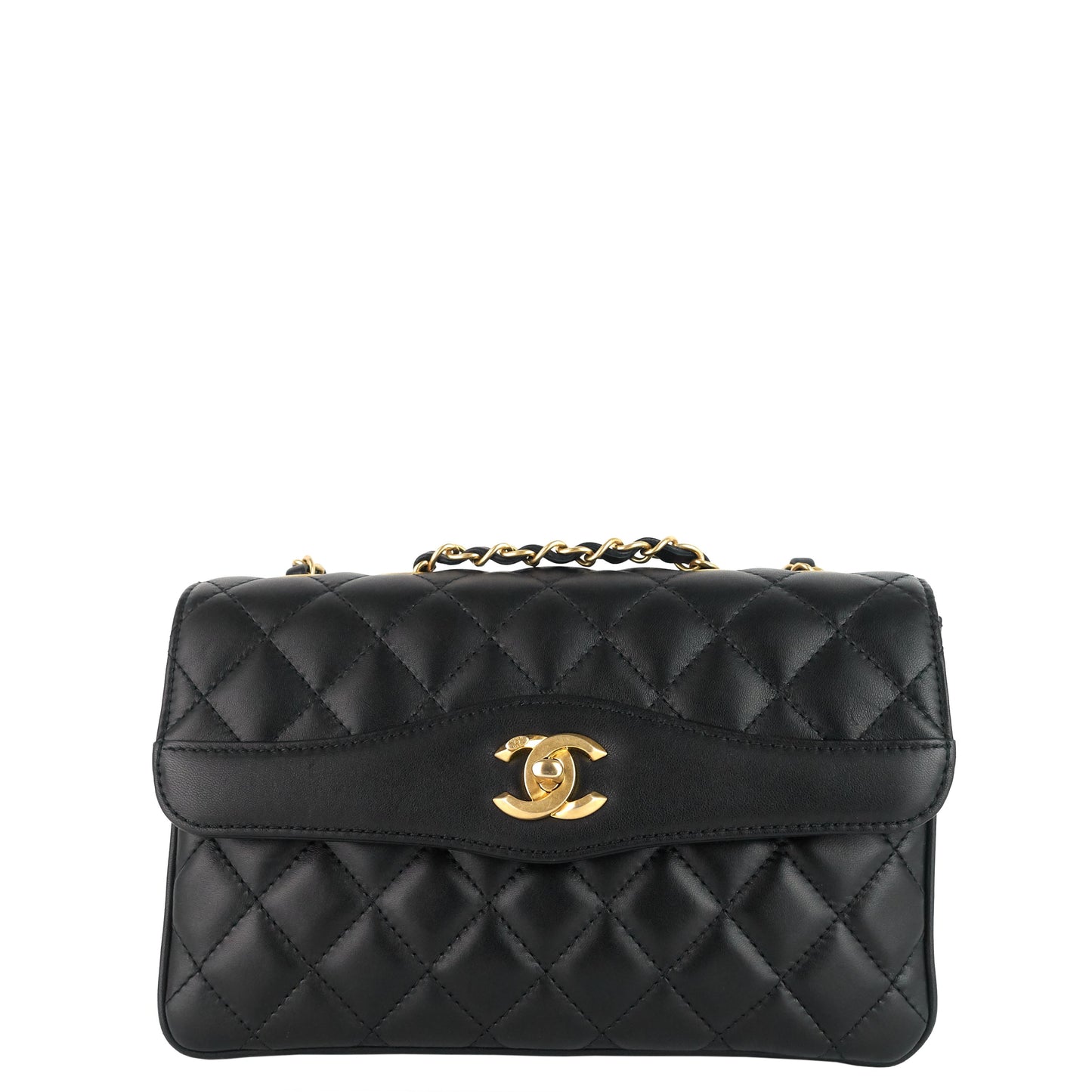 Chanel Coco Quilted Lambskin Leather Flap Bag
