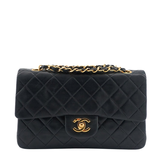 Chanel Classic Double Flap Small Lambskin Leather Bag