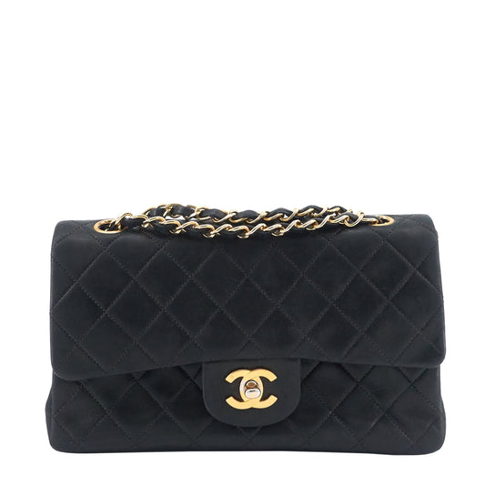 Chanel Classic Double Flap Small Lambskin Leather Bag