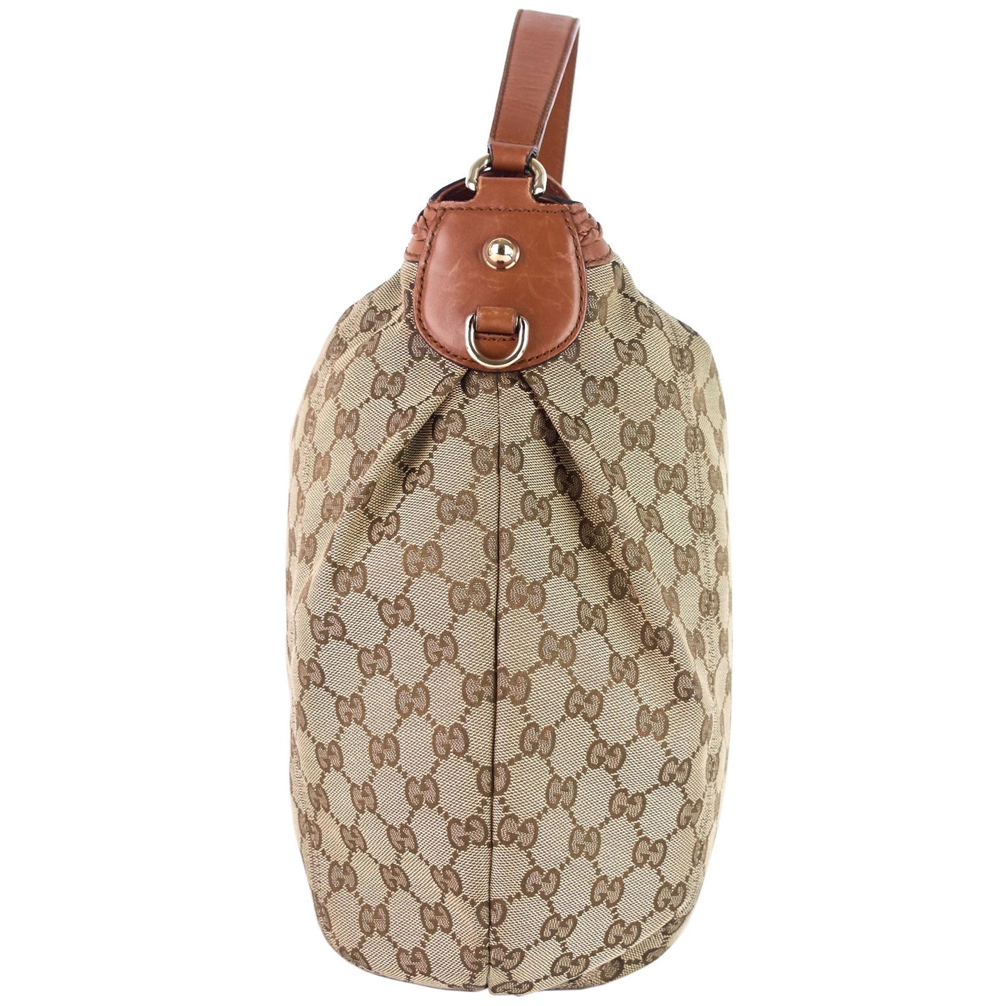 Gucci Brick Lane Medium Monogram Canvas Hobo Bag