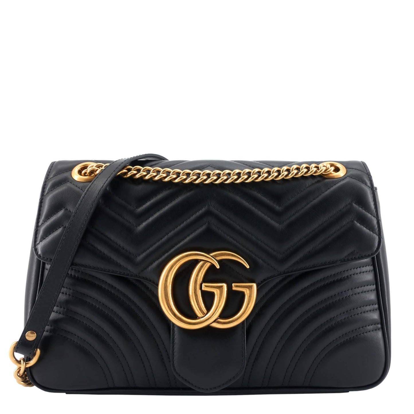 Gucci Marmont Medium Matelass? Leather Shoulder Bag