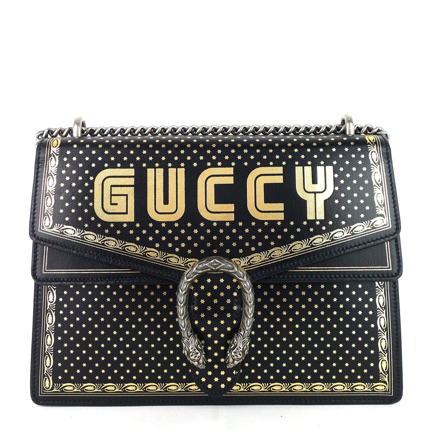 Gucci Dionysus Star Print Medium Leather Bag