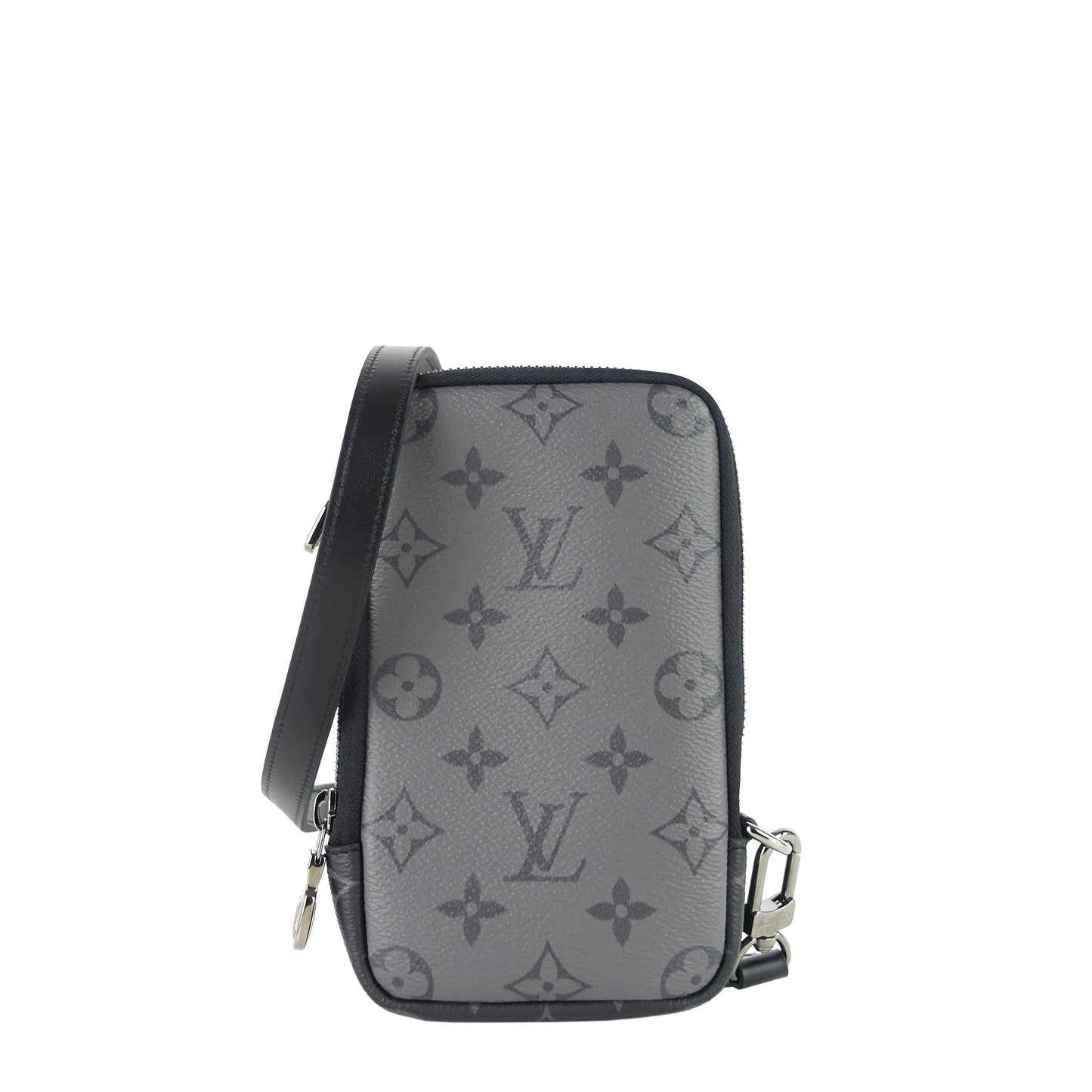 LOUIS VUITTON Double Phone Eclipse Reverse Canvas Pouch Clutch