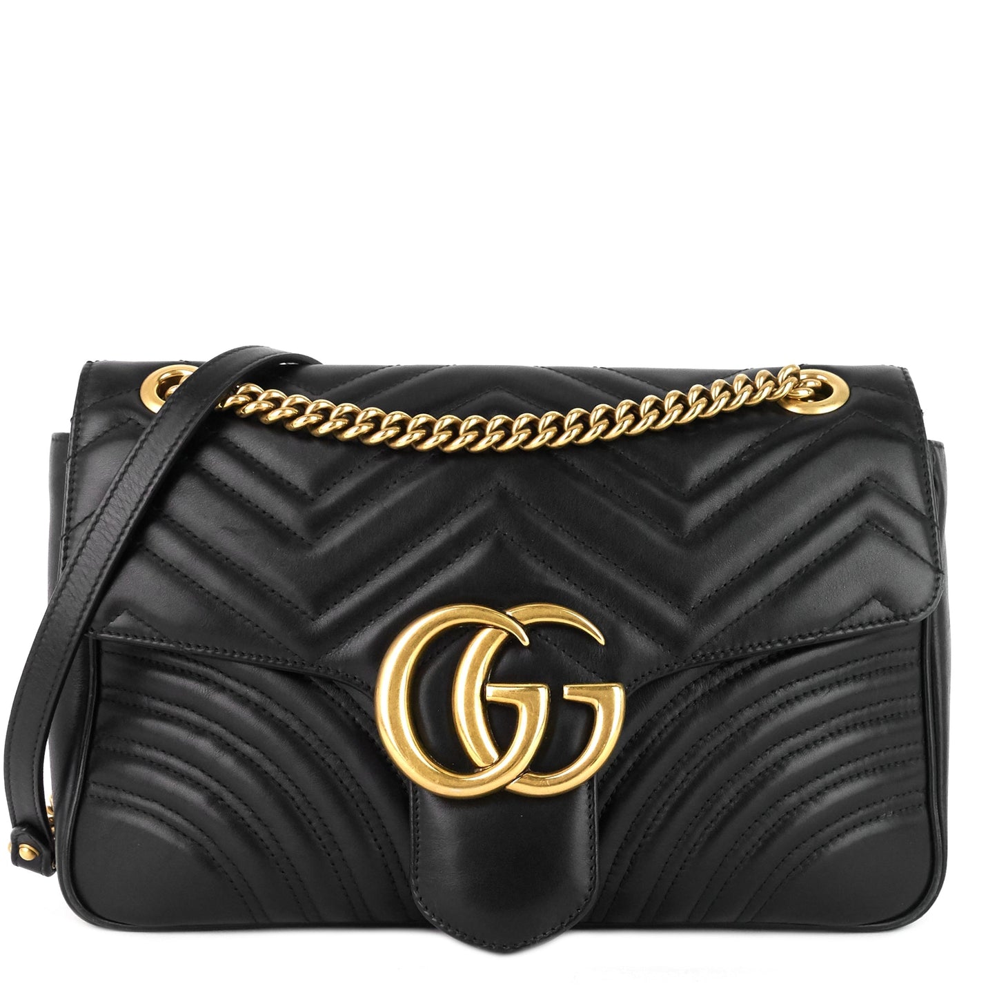 Gucci Marmont Medium Matelass? Leather Shoulder Bag